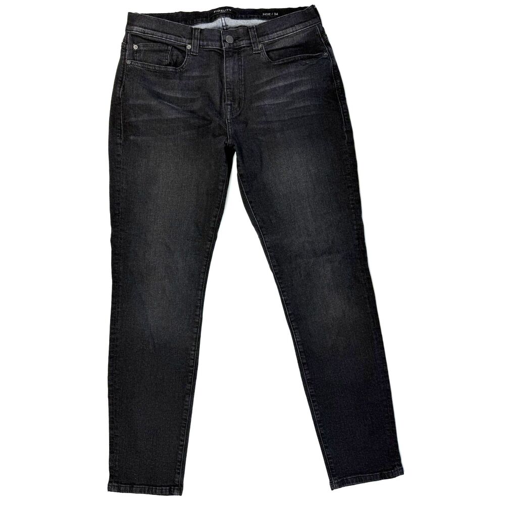 Fidelity Denim Indie Men's 34 Black Skinny Jeans